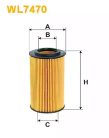 Масляный фильтр WIX FILTERS WL7470