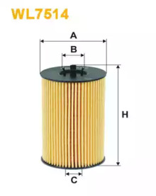 Масляный фильтр WIX FILTERS WL7514