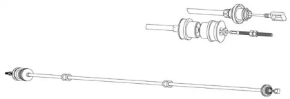 Трос, управление сцеплением CEF CT01166