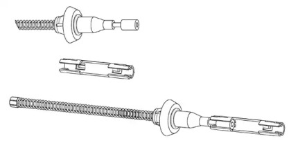 Трос CEF FO02233