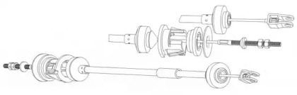 Трос CEF PU01125