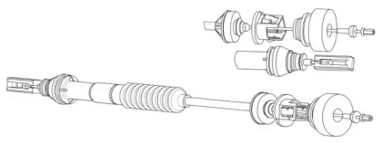 Трос CEF PU01153