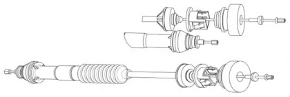 Трос CEF PU01155