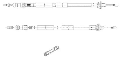 Трос CEF RT15109