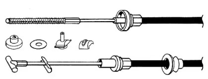 Трос CEF VW01167