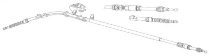 Трос CEF VW02184