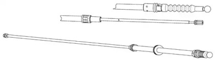 Трос CEF VW02202