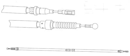 Трос CEF VW02208