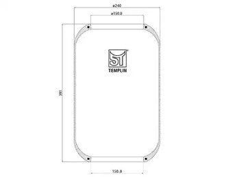 Баллон пневматической рессоры ST-TEMPLIN 04.060.6006.120