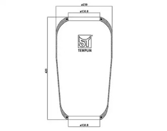 Баллон пневматической рессоры ST-TEMPLIN 04.060.6006.520