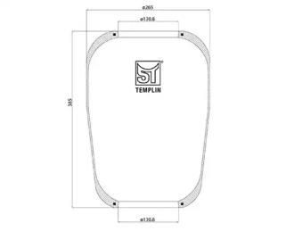 Баллон пневматической рессоры ST-TEMPLIN 04.060.6006.690