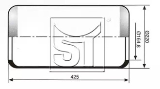 Баллон пневматической рессоры ST-TEMPLIN 04.060.6006.710