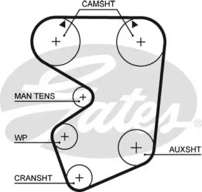 Ремень ГРМ GATES 5013