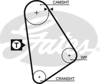 Ремень ГРМ GATES 5123