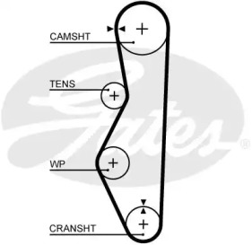 Ремень ГРМ GATES 5521XS