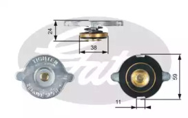 Крышка, радиатор GATES RC107