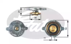 Крышка, радиатор GATES RC119