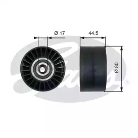 Паразитный / ведущий ролик, поликлиновой ремень GATES T36509