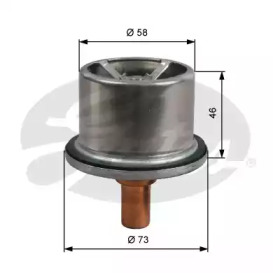 Термостат, охлаждающая жидкость GATES TH51287G1