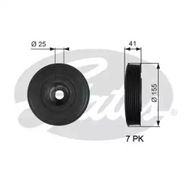 Ременный шкив GATES TVD1017