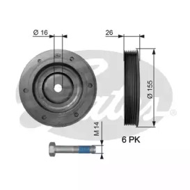 Ременный шкив GATES TVD1020A