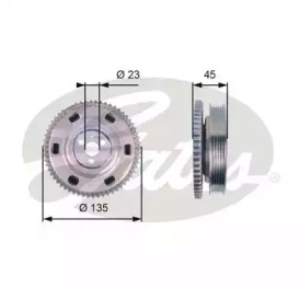 Ременный шкив GATES TVD1069