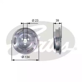 Ременный шкив GATES TVD1071