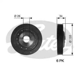 Ременный шкив GATES TVD1113