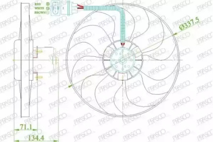 Вентилятор PRASCO AD0163320