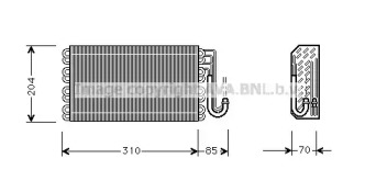 Испаритель PRASCO BWV025