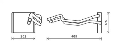 Теплообменник, отопление салона PRASCO FDA6463