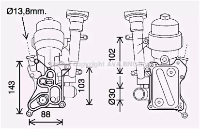 Теплообменник PRASCO OL3686H