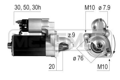 Стартер MESSMER 220147