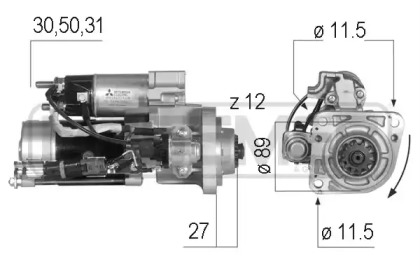 Стартер MESSMER 220556