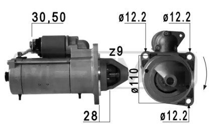 Стартер MESSMER 220750