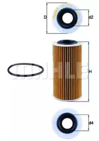 Масляный фильтр KNECHT OX 1076D