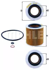 Масляный фильтр KNECHT OX 387D