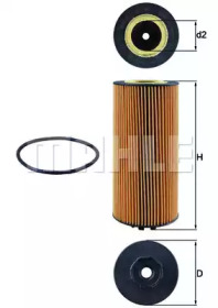 Масляный фильтр KNECHT OX 987D