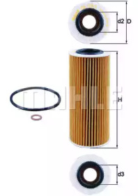 Масляный фильтр KNECHT OX 177/3D