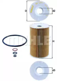 Масляный фильтр KNECHT OX 127/1D