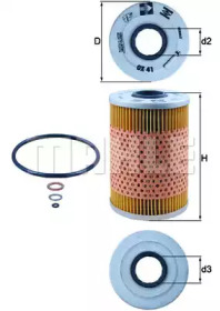 Масляный фильтр KNECHT OX 41D