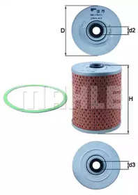 Масляный фильтр KNECHT OX 79D