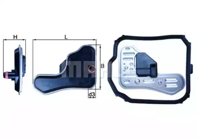 Гидрофильтр, автоматическая коробка передач KNECHT HX 148D