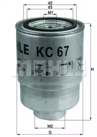 Топливный фильтр KNECHT KC 67