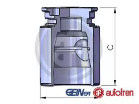 Поршень, корпус скобы тормоза AUTOFREN SEINSA D025221