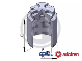 Поршень, корпус скобы тормоза AUTOFREN SEINSA D02548