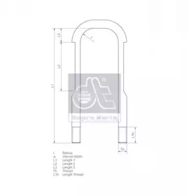 Стремянка рессоры DT Spare Parts 1.25421