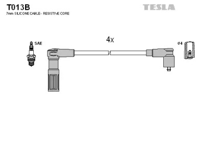 Комплект электропроводки TESLA T013B