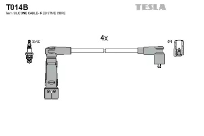 Комплект электропроводки TESLA T014B