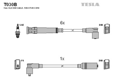 Комплект электропроводки TESLA T030B